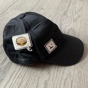 Acne Studios Black Camp Patch Cap